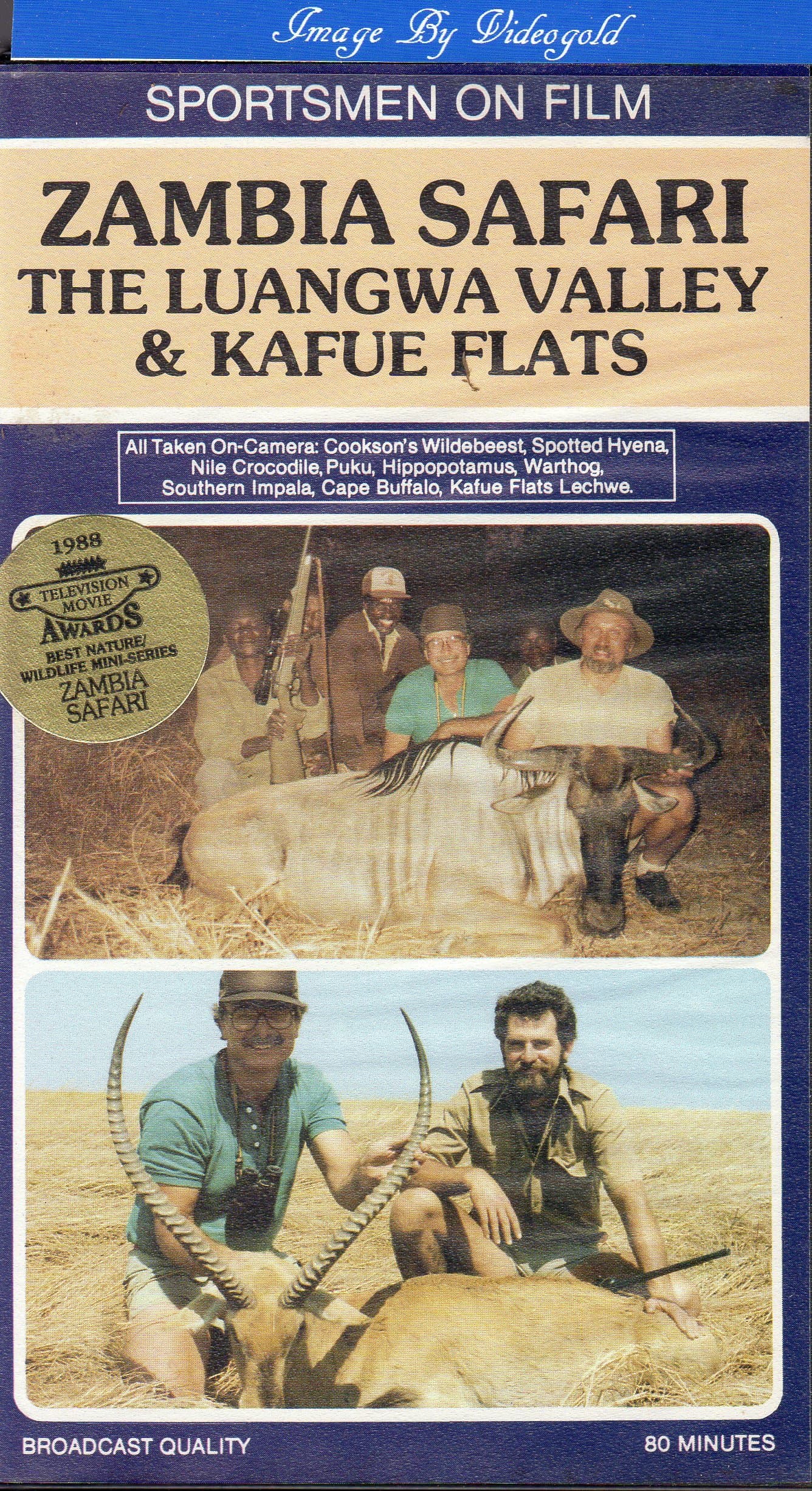 ZAMBIA SAFARI (vhs) Luangwa valley & kafue flats -sportsmen on film