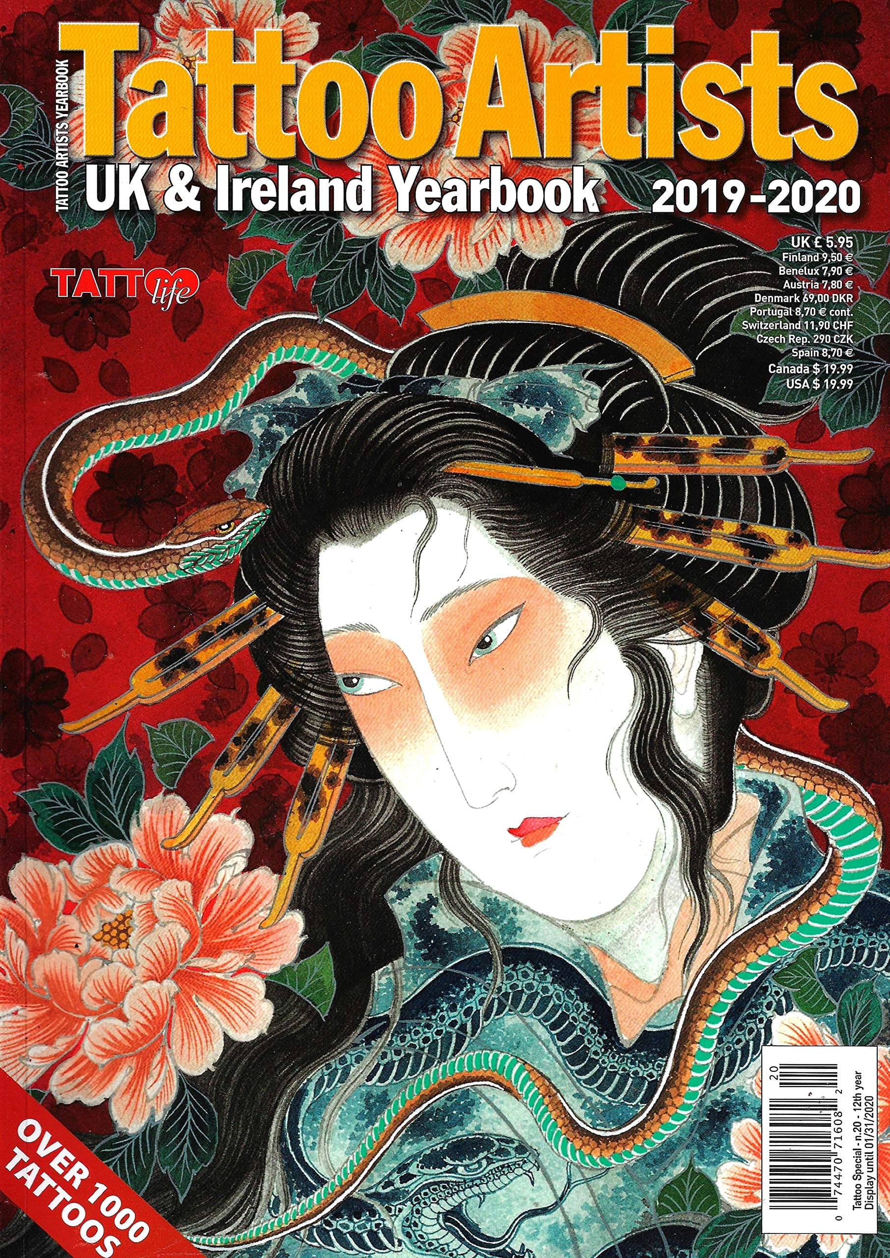 Tattoo Artists UK & Ireland Yearbook 2019-2020 by Tattoo Life Unknown Binding