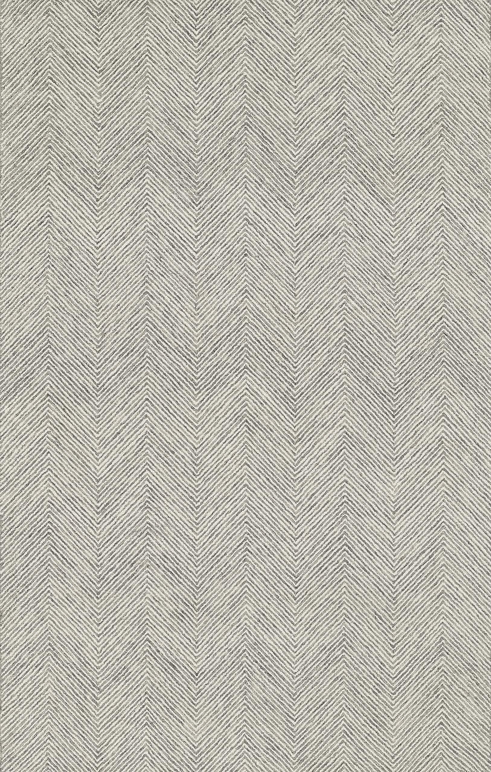 Charles Wool Hand Tufted Contemporary Indoor Area Rug, Grey, 5' X 8'