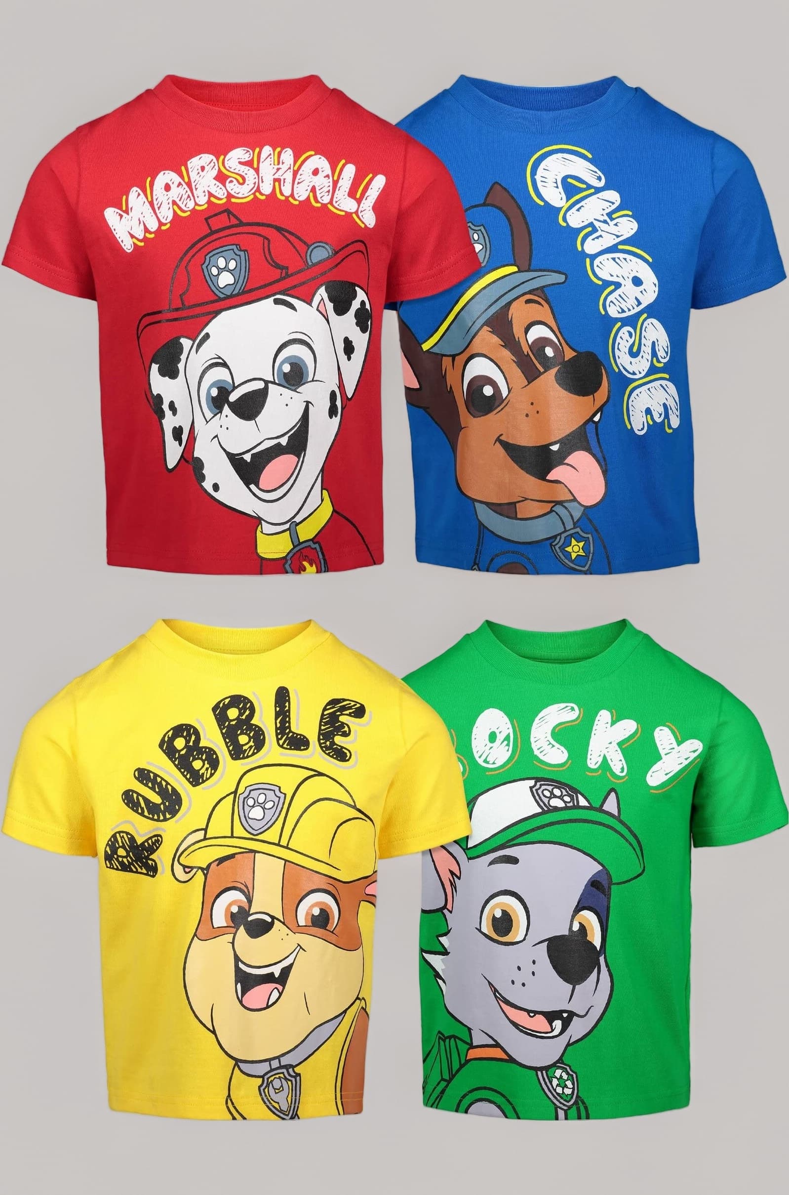 Nickelodeon Paw Patrol Toddler Boys 4 Pack T-Shirts 5T