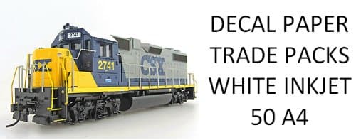 White Inkjet Waterslide Decal Paper Wholesale 50 A4