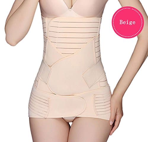 Fitnesssun - 3 in 1 Postpartum Support - Recovery Belly & waist & pelvis Belt - Shapewear Girdle - Breathable Elastic - Women and Maternity