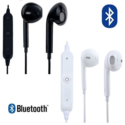MYCS Wireless Bluetooth 4.1 Sports Headset Headphone Earphones Mic For iPhone 7 Plus (White)