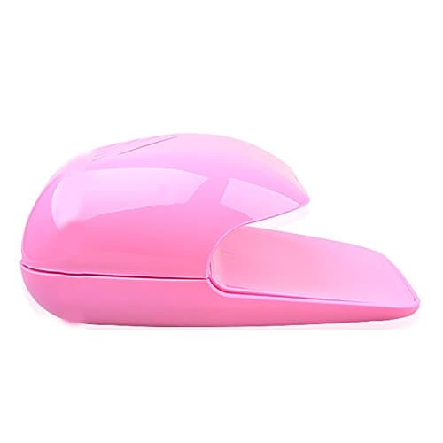 xxiaoTHAWxe Nail Dryer Fan, Portable Finger Toe Nail Polish Dryer Drying Blow Fan Manicure Art Tool Machine Pink