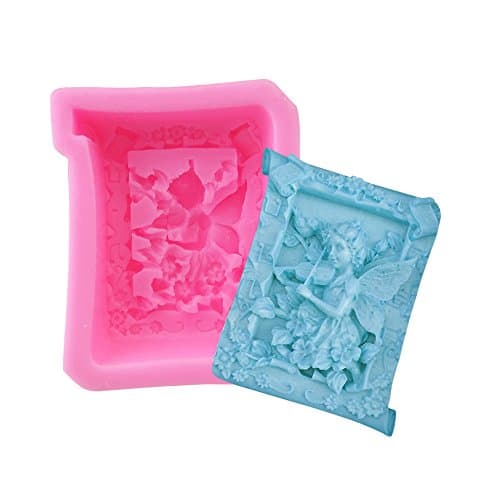 LSHCX Fairy Flower Playing The Violin Silicone Mold Soap Mold DIY Craft Art Molds (pattern1)