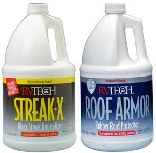RVTECH Apply & Rinse RV Rubber Roof Cleaner + RV Roof Sealer RV Roof Protectant RV Roof Treatment Bundle