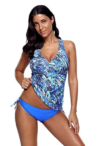 Blue Sea Cami Swim Top and Panty Set