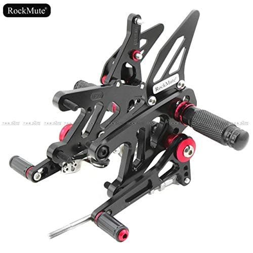 Frames & Fittings Motorcycle Rearsets for Aprilia RSV4 Factory/R APRC ABS 2013-2016 Adjustable Footrest Shift Lever Brake Pedal Foot Pegs Rear Set - (Color: Black)
