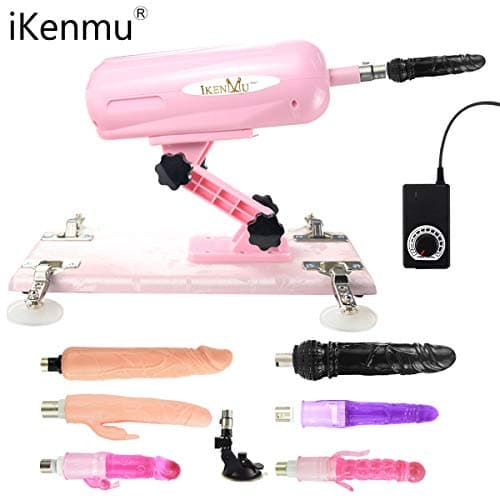 Adjustable 85 Angles Automatic Adult Machine Gun Gift Box Packed Women Toy with Attachments