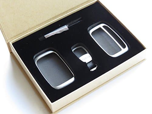 Pinalloy Silver Alloy Metal Remote Key Cover Case Shell for Rover 2010-2017