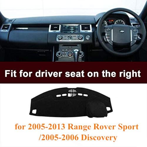 RHD Dashboard Cover, Non slip Mat Car Dashmat Pad Fit for RangeRover Sport 2005-2013 and Discovery 2005-2006