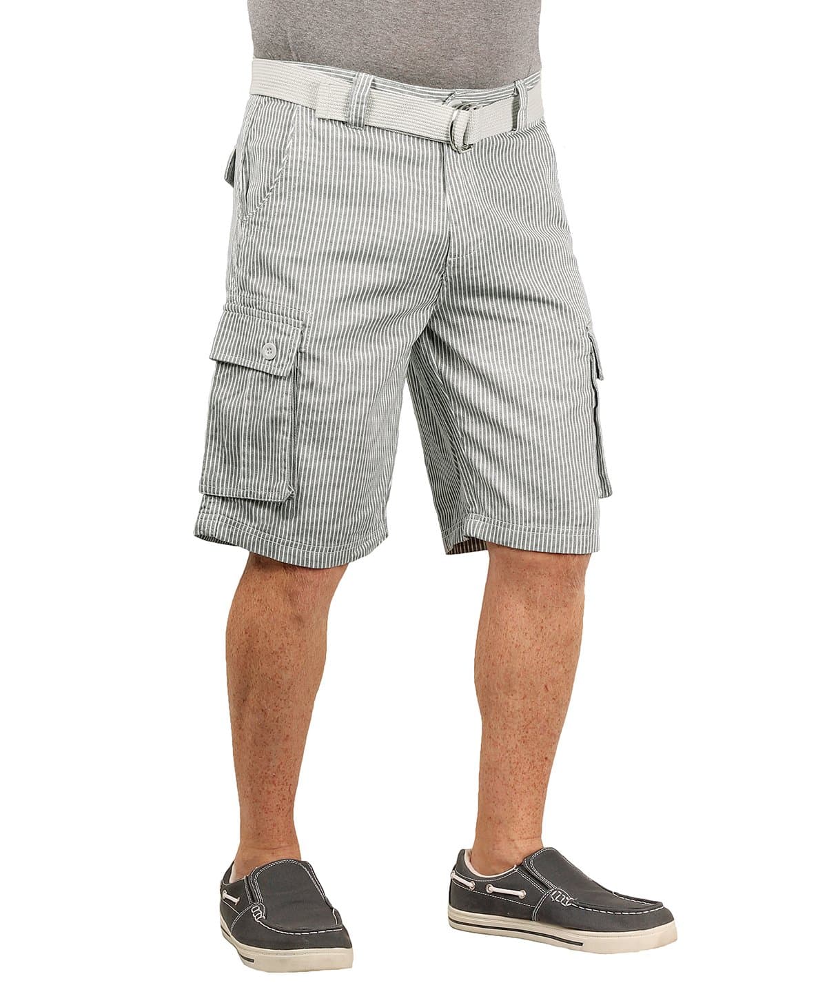 1688 Revolution Men's Belted Twill Cargo Shorts