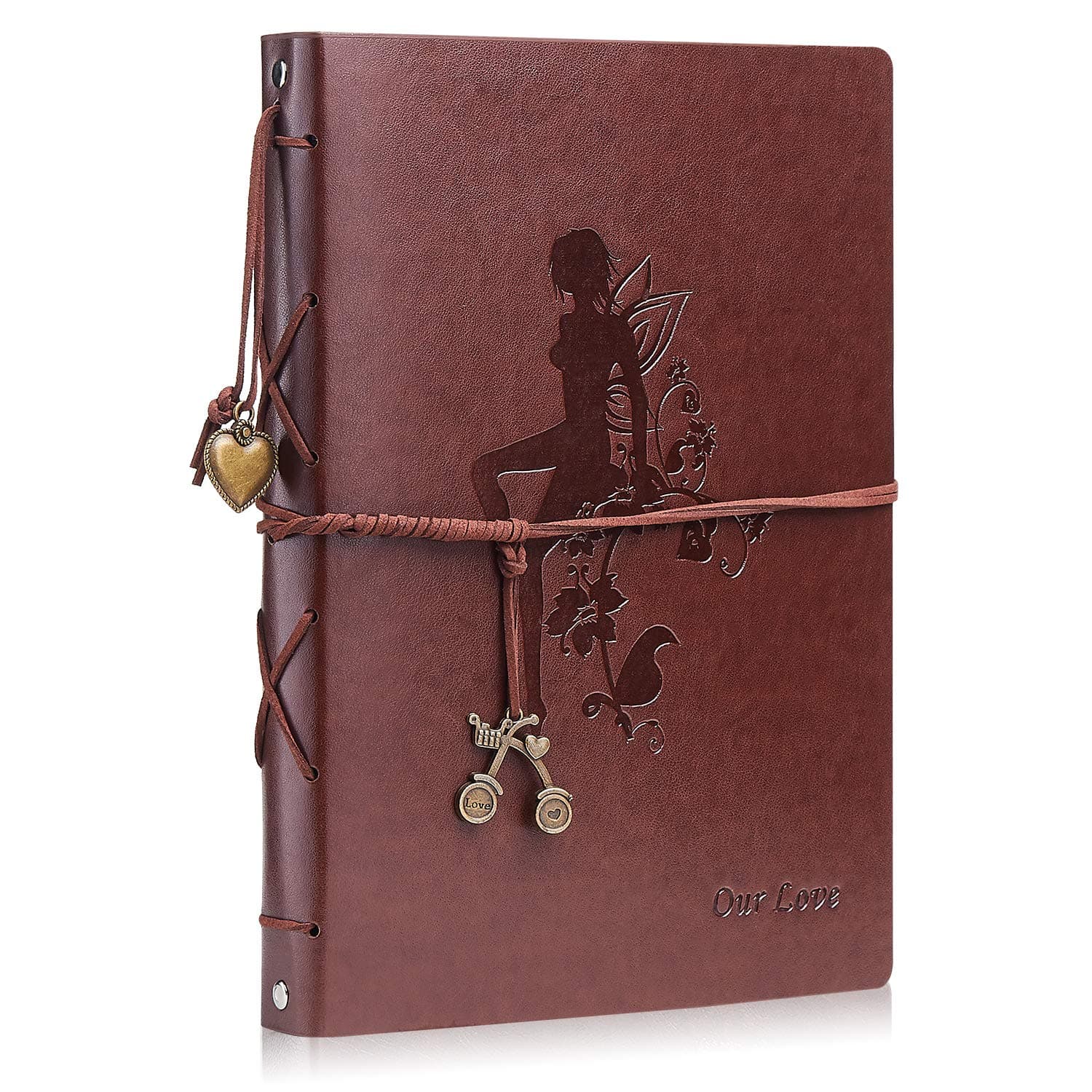 Minlna Leather Photo Album, DIY Vintage Photo Album,Memory Book,Used to Store Photos and Record Life.