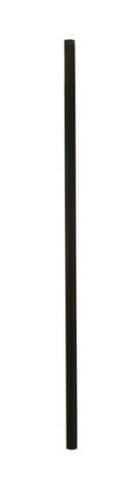 3/4-Inch Aluminum Round Smooth Balusters (Black)