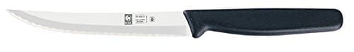 Steak Knife Stainless Steel Serrated Blade with Tip, 5 Inch Blade. By ICEL