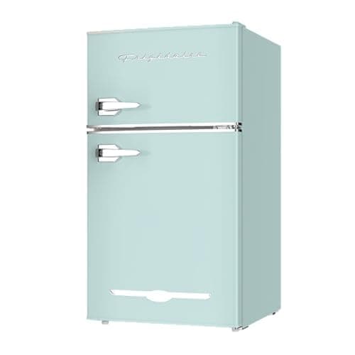 Frigidaire EFR840-MINT Retro 2-Door Bar Fridge with Side Bottle Opener, Red