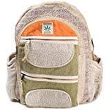 Maha Bodhi All Natural Handmade Multi Pocket Laptop Backpack - Himalayan Hemp