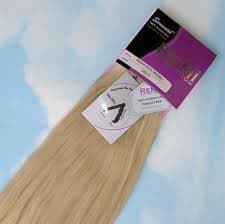 INDIAN REMY REMI HUMAN HAIR EXTENSION WEAVE BY SENSUAL 18" COLOR 613 PLATINUM BLONDE