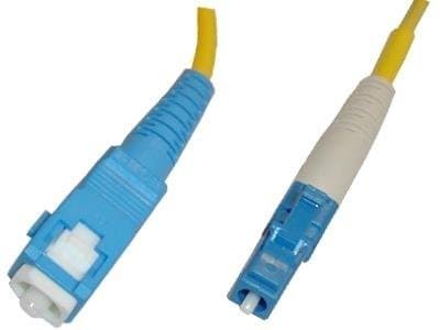 SC/UPC to LC/UPC simplex Single-Mode 9/125 Fiber Patch Cord, 1m Length