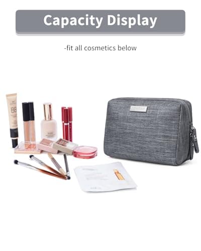 Makeup Bag for Purse Travel Makeup Pouch Mini Cosmetic Bag for Women Girls