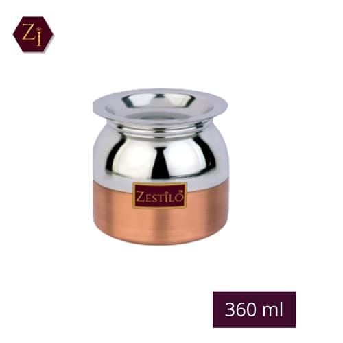 Stainless Steel Ghee Pot, Ghee Container, Ghee Pot With Spoon, Multipurpose Oil Container|Capacity Of 360 Ml, Silver