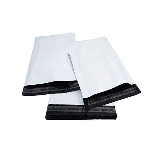 50 White Plastic Postal Mailing Bags - Quality Seal Polythene Self Seal Postage Post Mail Bags (170mm x 260mm)