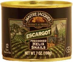 Maitre Jacques Escargot Giant Precooked Helix Snails, 7 Ounce 198 grams, Snail No Shell 12ct