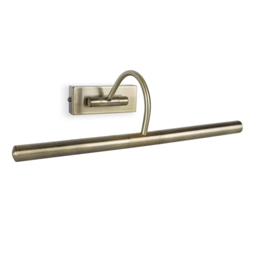 MiniSun | Capri Adjustable Antique Brass Mains Powered Display Wall Light | Hardwired Picture & Display Lights, Home Décor & Improvement Essential