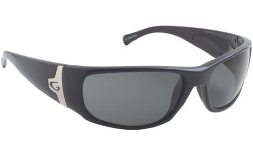 Guideline Eyegear Rio Sunglass, Shiny Black Frame, Deepwater Gray Polarized Lens, Medium/Large