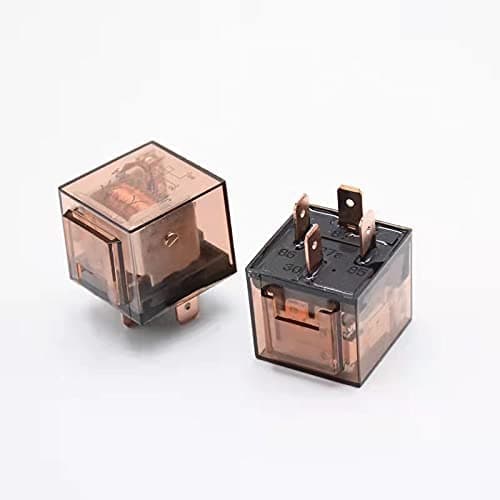 Avigear Car Bike Universal Transparent Relay 12V 80A Car Waterproof with Indicator Light Relay for Car Bike Modification Special Relay Durable 2Pcs