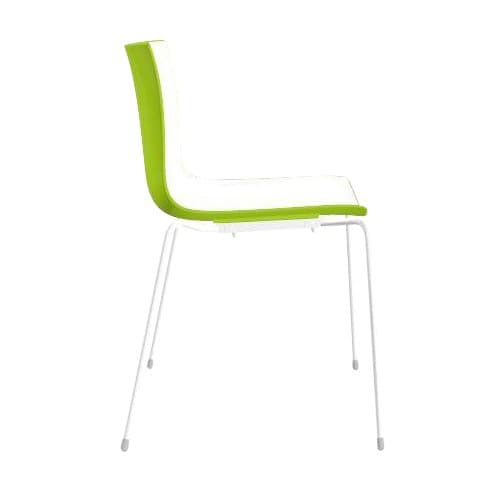 Arper Catifa 46 0251 Chair Bicoloured Frame White white/green/seat shell glossy/inside matt/frame white matt V12/new colour