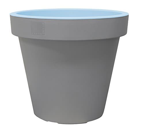 GELI E & K Plant Pot Ø 40cm Light Grey / Light Green
