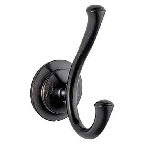 Delta Faucet Linden Towel Hook, Robe Hook Venetian Bronze Towel Holder For Bathroom, Bathroom Accessories, 79435Rb