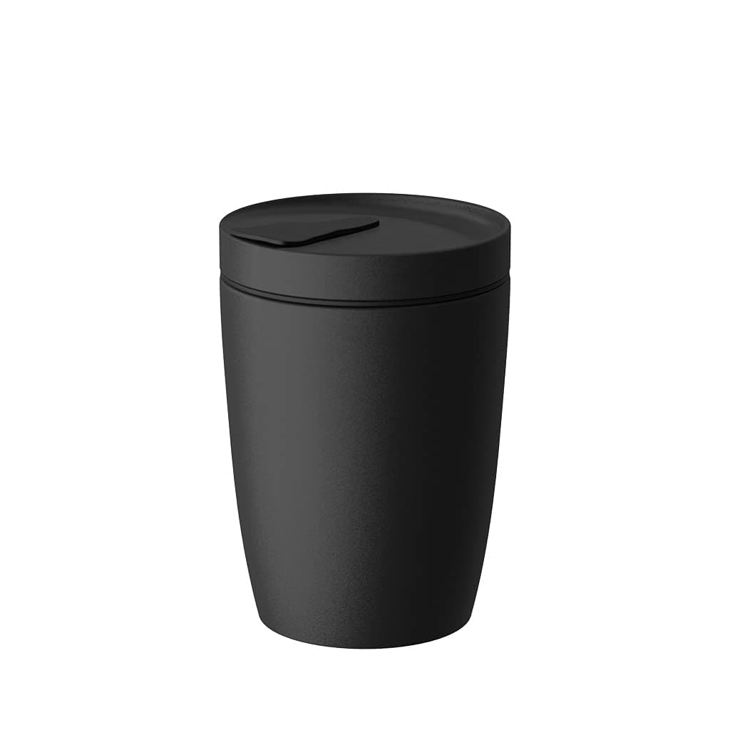 Villeroy & Boch ; Boch Manufaktur Rock Coffee To Go Mug, Premium Porcelain, 290 ml, Matte Black, Pack of 1