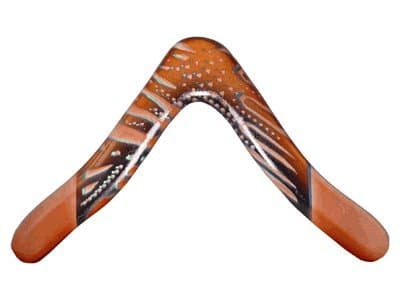 Colorado Boomerangs Aussie Fever Wooden Boomerang - Aboriginal Artwork, Made in Australia!
