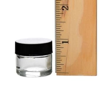 High Quality Glass Concentrate Jars (6 Empty Jars) - Air Tight Medical Marijuana Cannabis Concentrate Containers