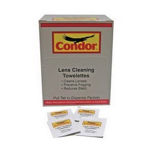 Condor Pre-Moisten Towelette, Antifog, ESD, 5x7", 100/Pk