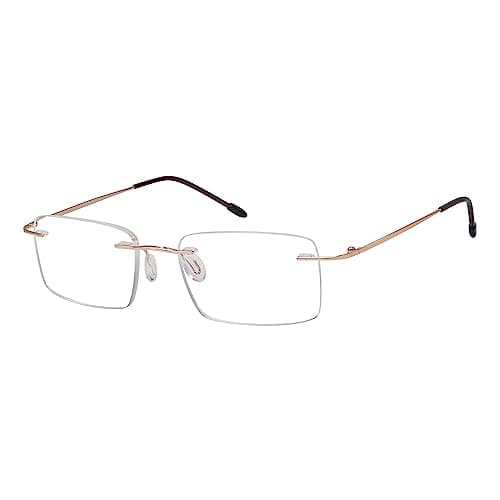 Eyekepper Frameless Reading Glasses for Men Reading - Rectangle Rimless Reader Eyeglasses