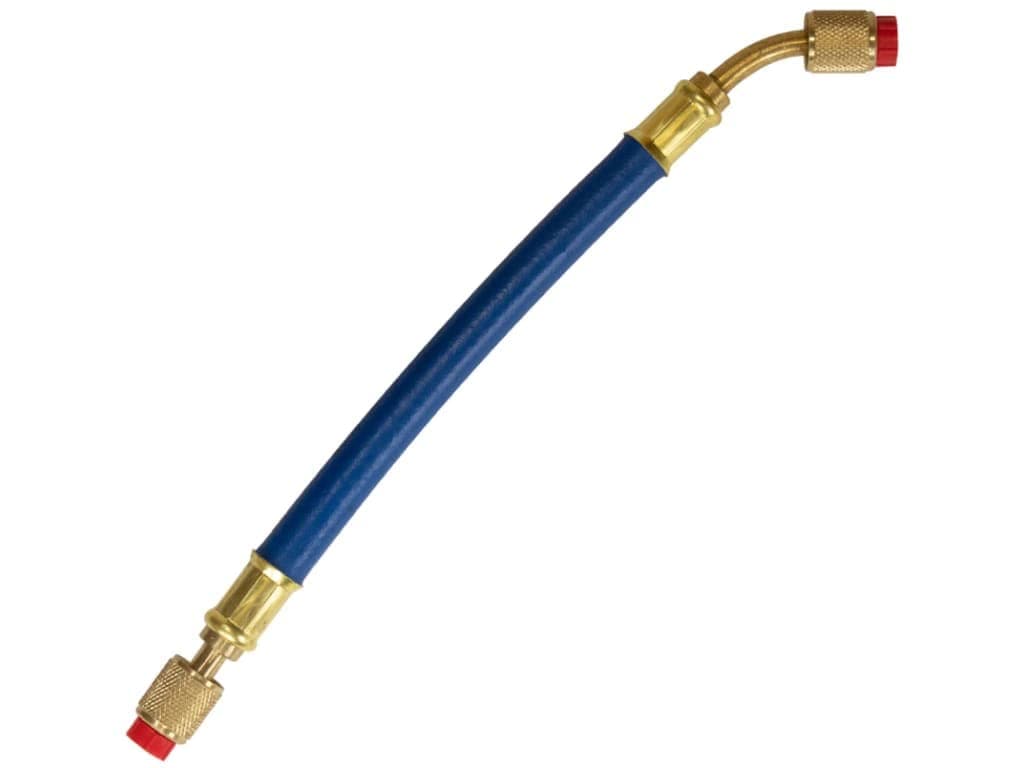 APPIONMH380001BAB - MegaFlow 3/8in Hose - 1 ft (1/4FL to 1/4FL-45°) Blue