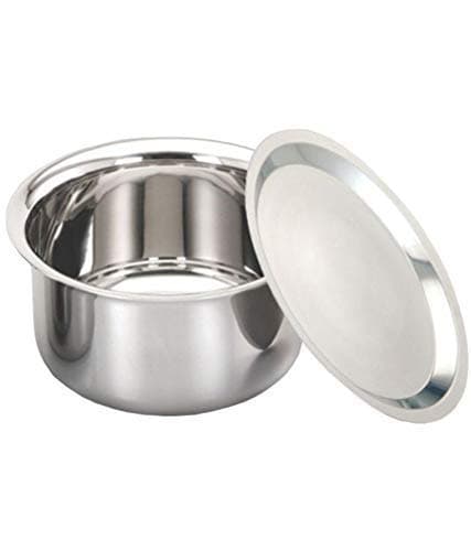 3 Litre Patila/Bhagona/Tapeli Stainless Steel with LID