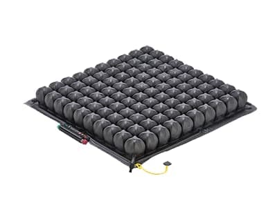 Low Profile Quadtro Select Wheelchair Cushion - 18 x 16 - Adjustable Pressure Relief Air Seat - Conforms to Your Body Shape and Weight - Includes Pump, Cover, Repair Kit, Instructions