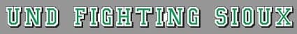 UND Fighting Sioux 19.75 x 1.75 inch Color Vinyl Decal