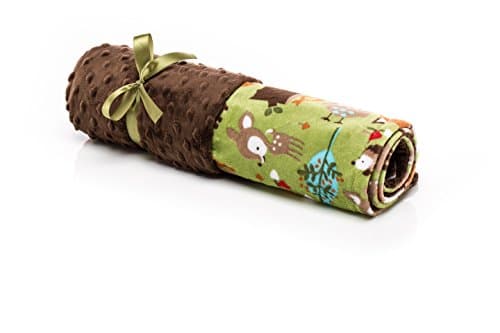 Elonka Nichole Baby Boy Original Mimi Receiving Blanket, Forest Friends