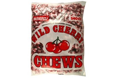 Albert's Fruit Chews - Wild Cherry Flavor (240 Candies)