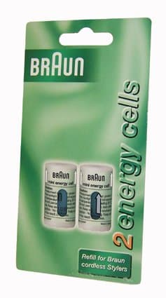 Braun CTS2 Green Mini Energy Cells For Cordless Stylers x 2