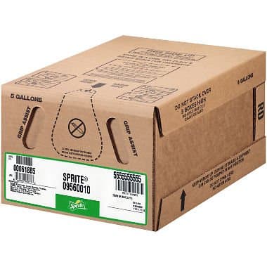 SpriteBag-In-Box Fountain Syrup 5 gal. A1