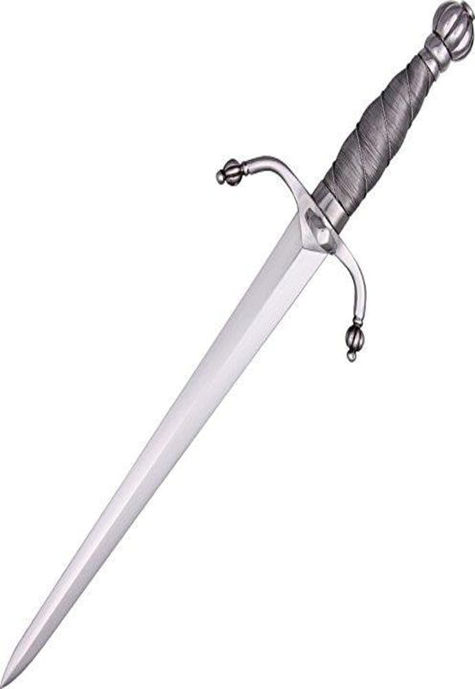 Colichemarde Dagger with Uniquely Shaped Blade,Silver