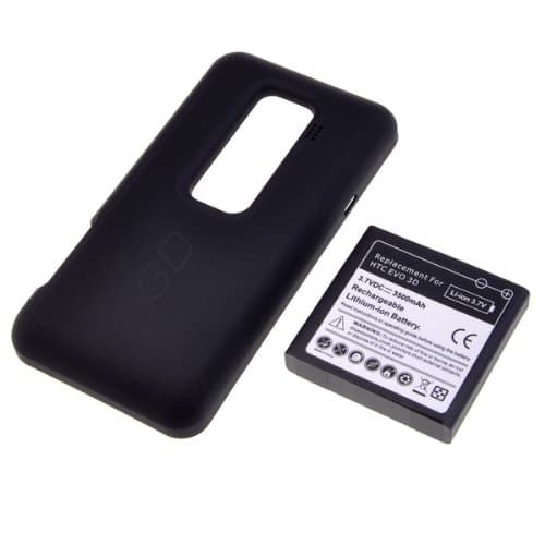 3500 mAh Extended Battery For HTC EVO 3D