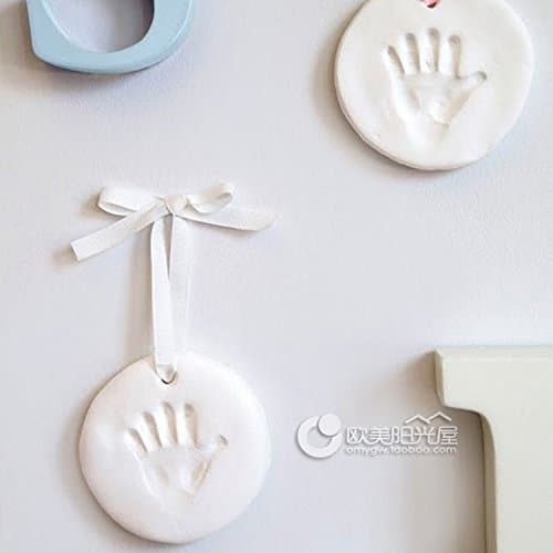 Baby feet foot print baby newborn handprint and footprint birth souvenir gift