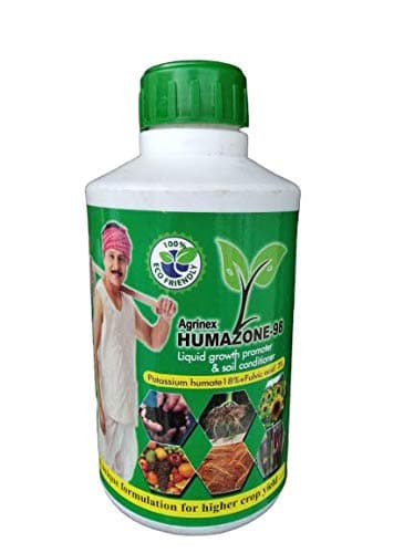 Organic Fertilizer Liquid Growth Promoter/Plant Growth Inducer and Soil Conditioner/Plant Humic Solution/Humic Tonic/Indoor Out Door Growth Booster (HUMAZONE 98) (500ml)